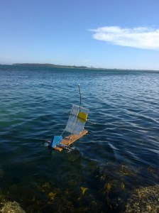 Flotsam rubbish sailing boats