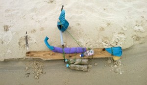 flotsam rubbish sailing boat